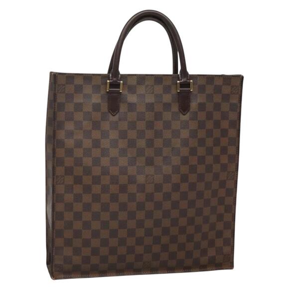 LOUIS VUITTON Damier Ebene Sac Plat Hand Bag N51140 - Picture 1 of 16